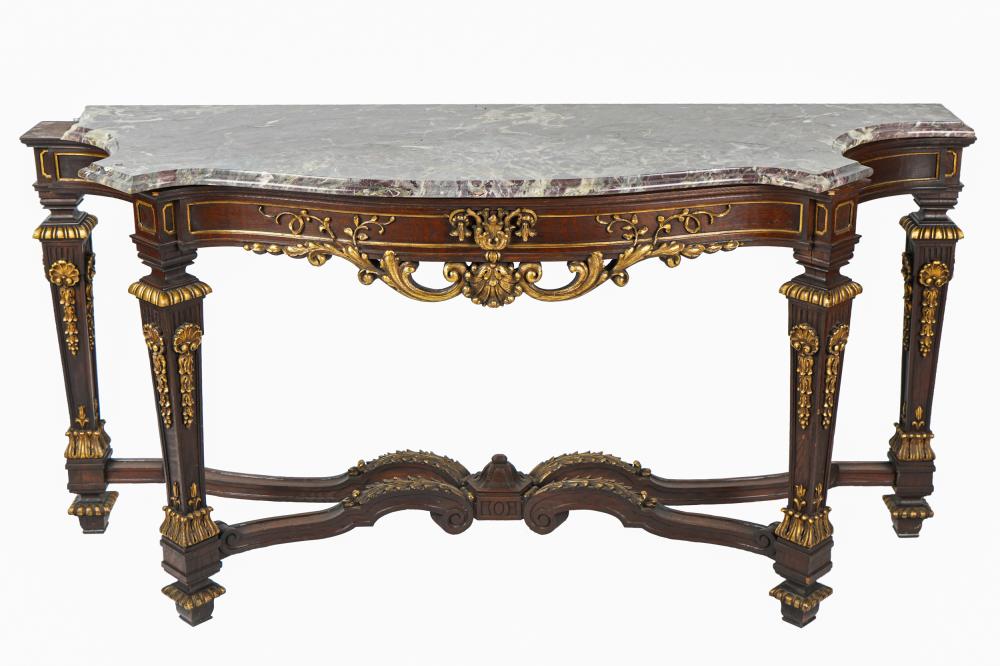 LOUIS XVI STYLE GILTWOOD STAINED 33241b