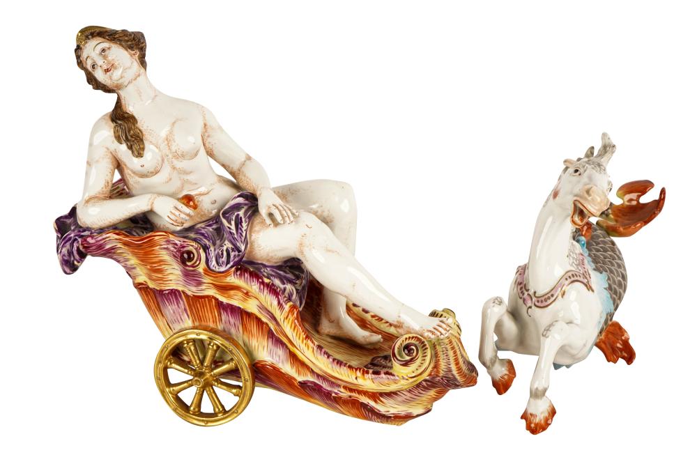 CAPODIMONTE PORCELAIN FIGURAL GROUPin 33252a