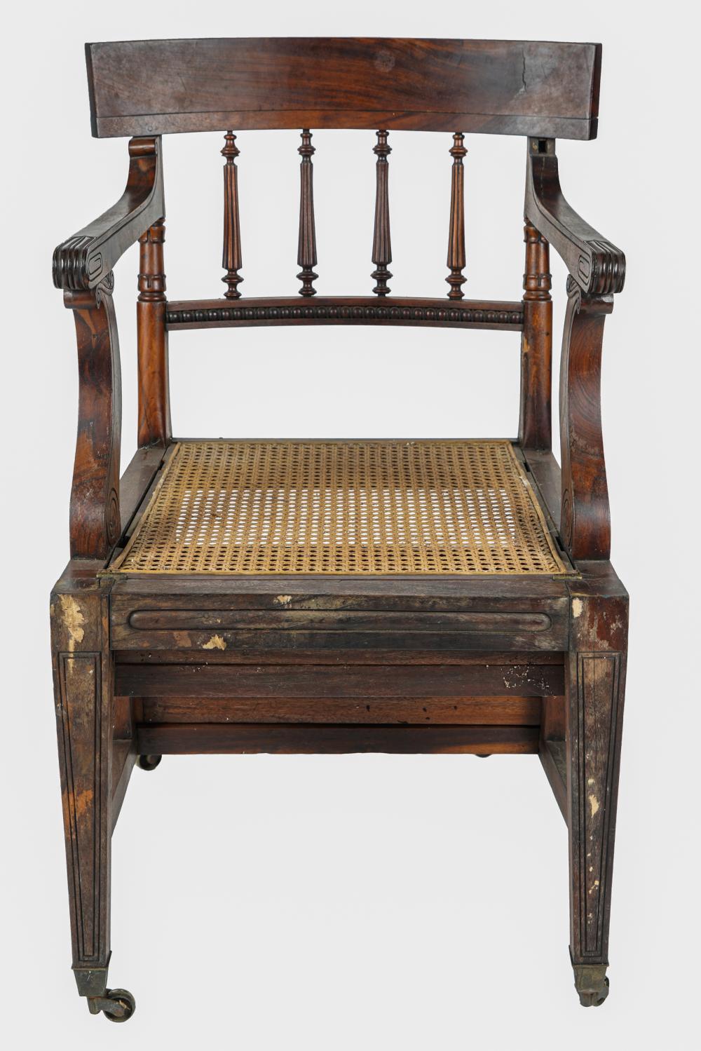 REGENCY METAPORPHIC LIBRARY CHAIRthe