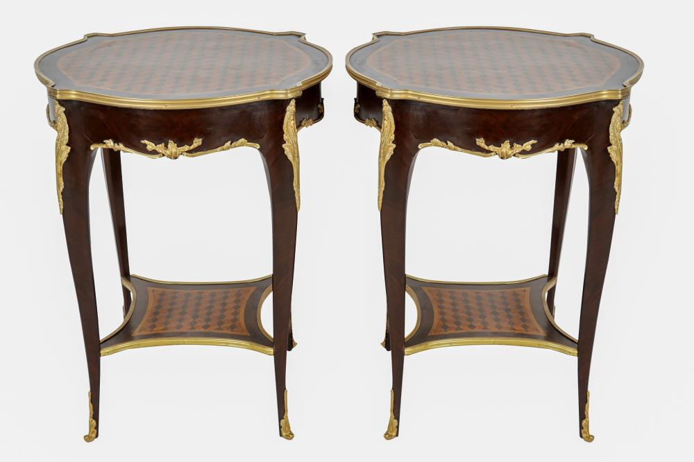 PAIR OF LOUIS XV STYLE PARQUETRY 332596