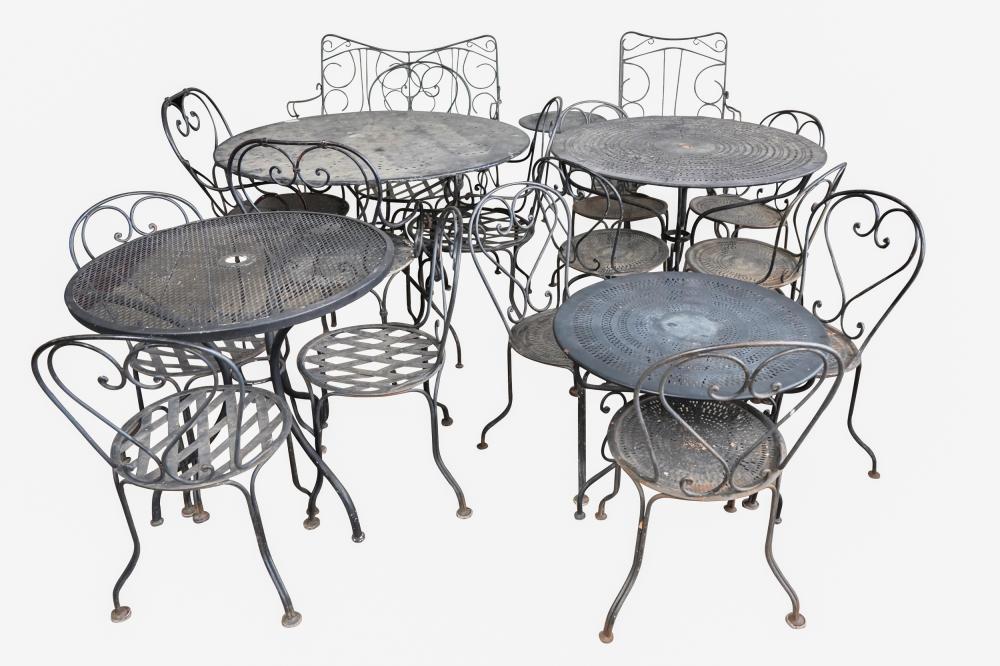 COLLECTION OF IRON PATIO FURNITUREcomprising 3325ca