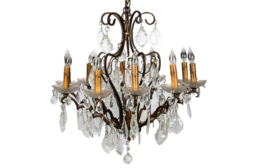 FRENCH DROP CRYSTAL CHANDELIERwith 3325f3