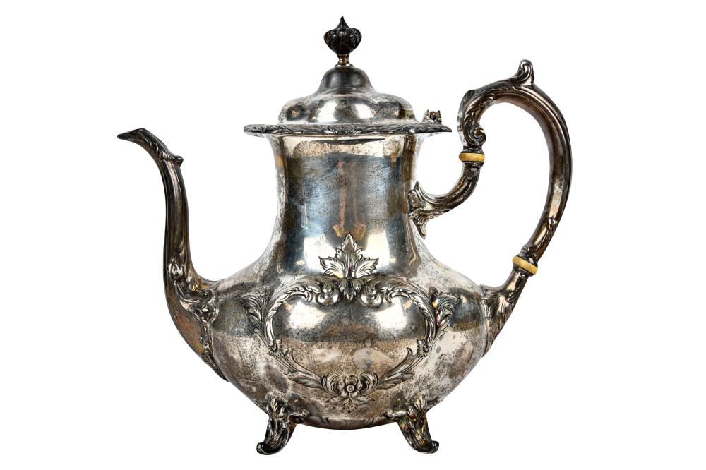 REED BARTON STERLING TEAPOT Burgundy  332642