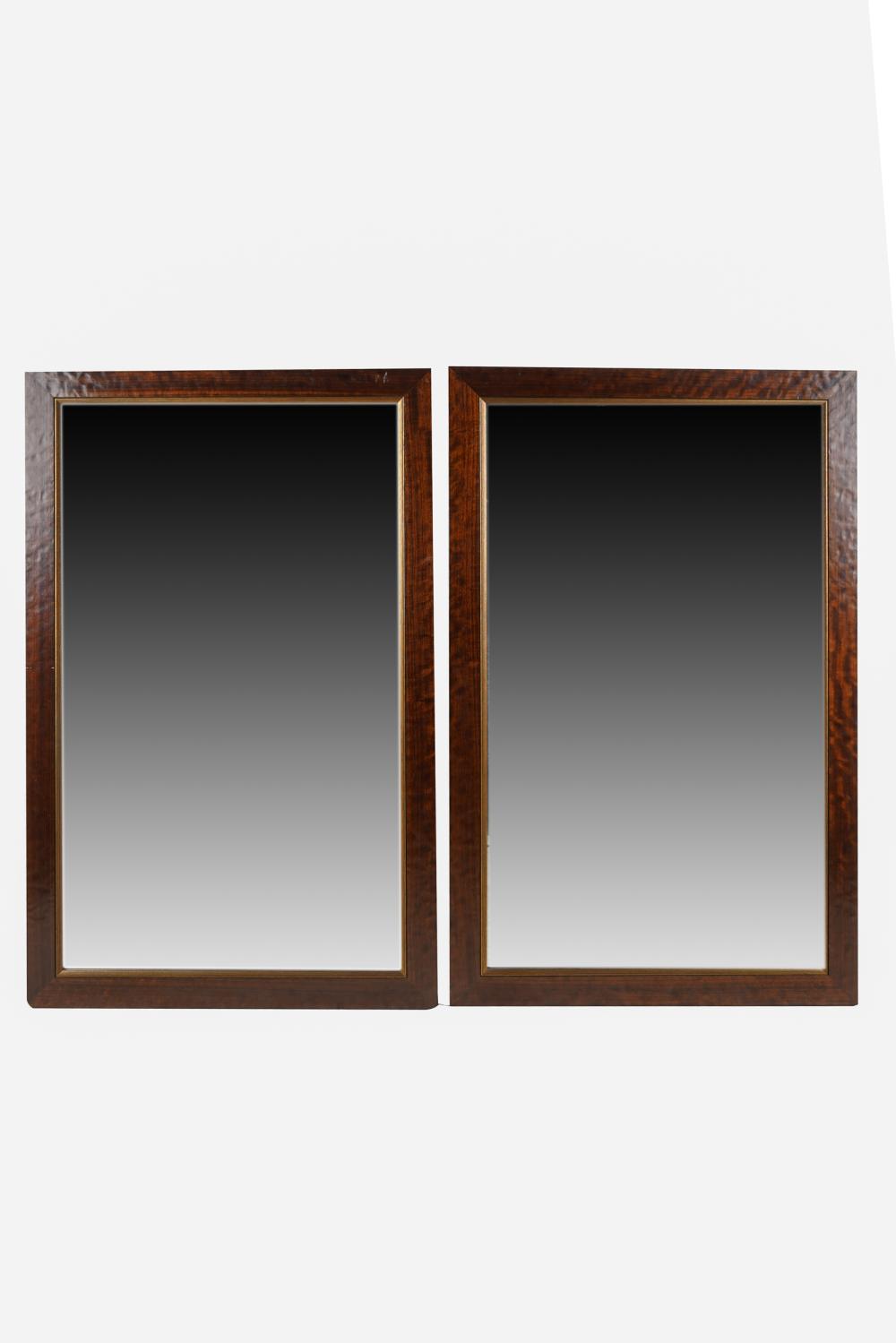 PAIR OF MODERN MAHOGANY & GILT