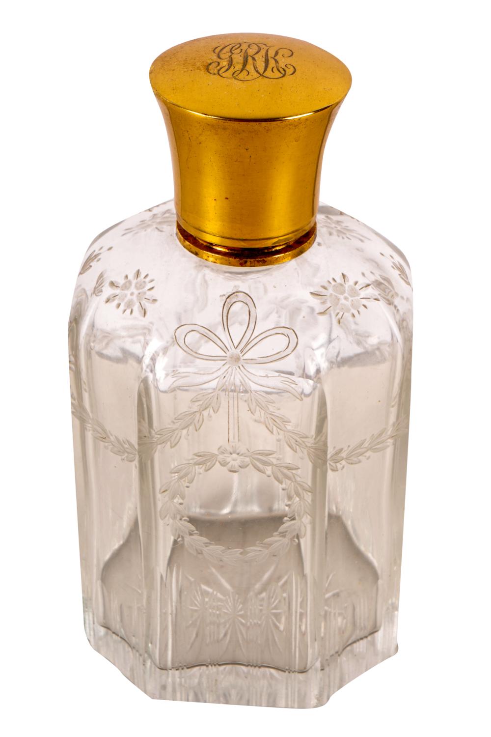 GILT STERLING ETCHED GLASS PERFUME 332747