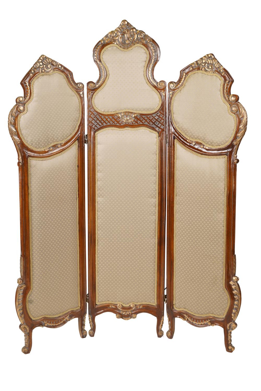 ROCOCO STYLE CARVED WALNUT SCREENpartially 33276a