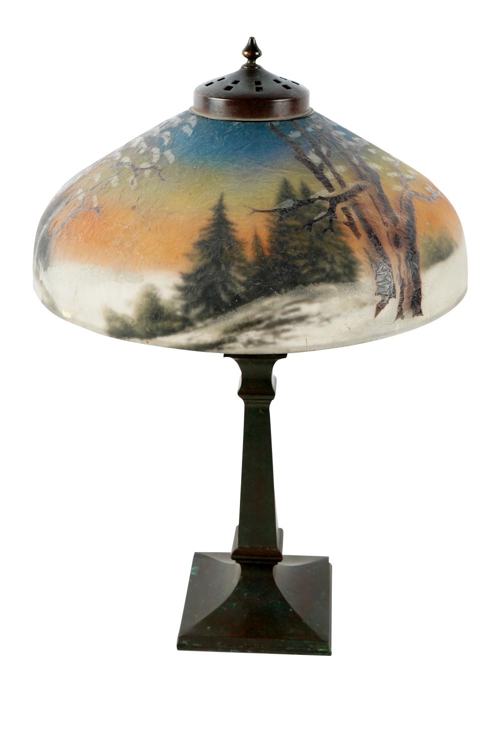 HANDEL REVERSE PAINTED TABLE LAMPthe 332788