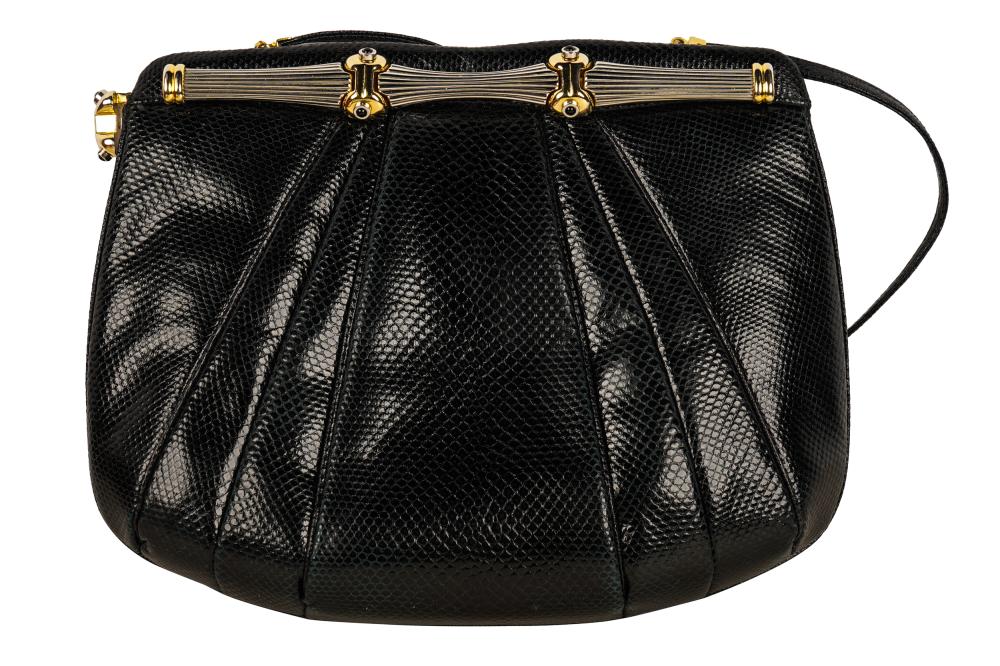 JUDITH LEIBER LEATHER CLUTCHwith