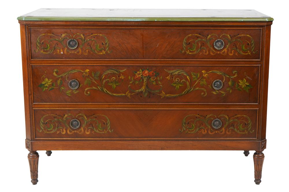 PAINTED NEOCLASSICAL CHEST OF DRAWERSthe 3327c8