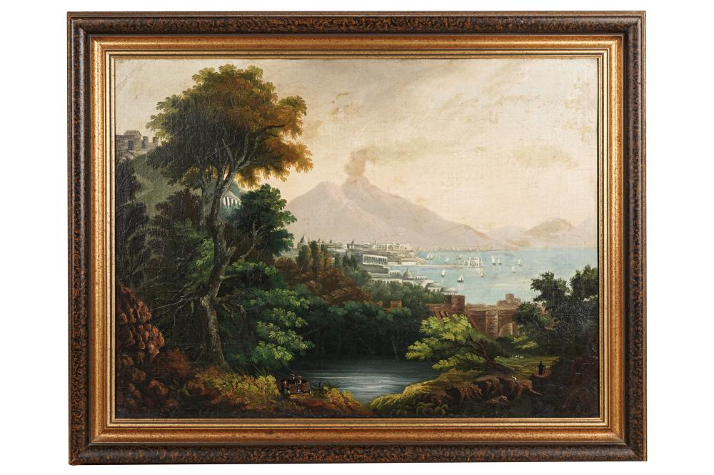 ITALIAN SCHOOL CAPRICCIO OF POMPEIIoil 332802