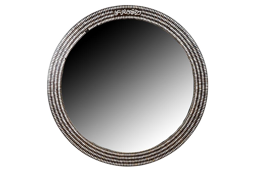 MOORISH INLAID CIRCULAR MIRRORwith