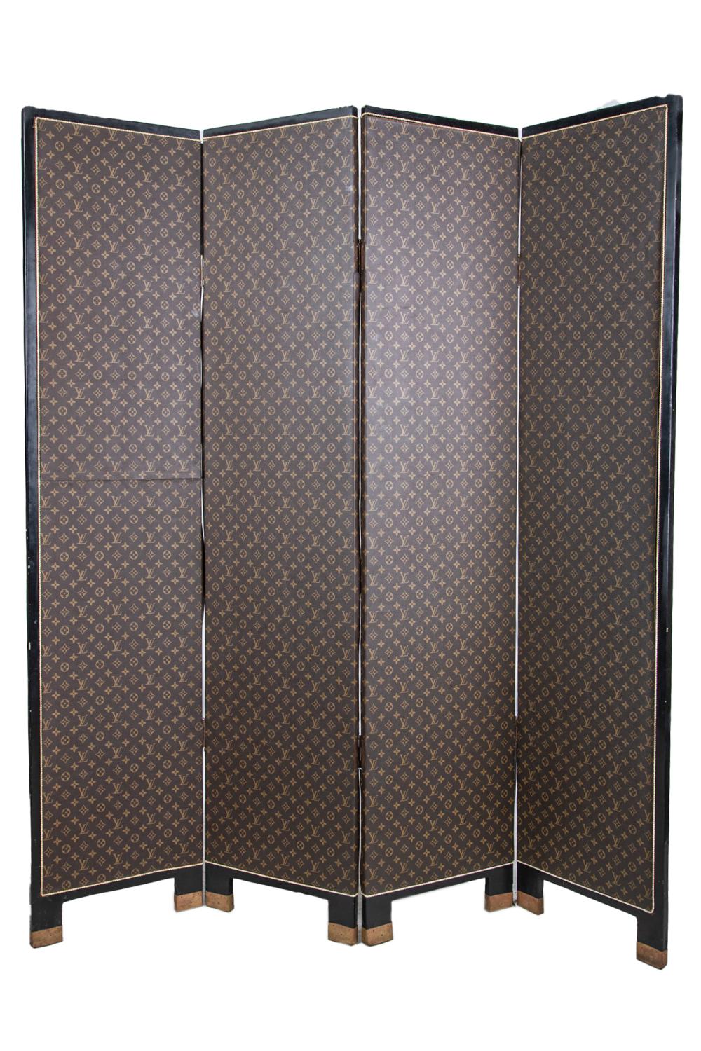 LOUIS VUITTON PATTERN ROOM DIVIDERfour panel  33281a