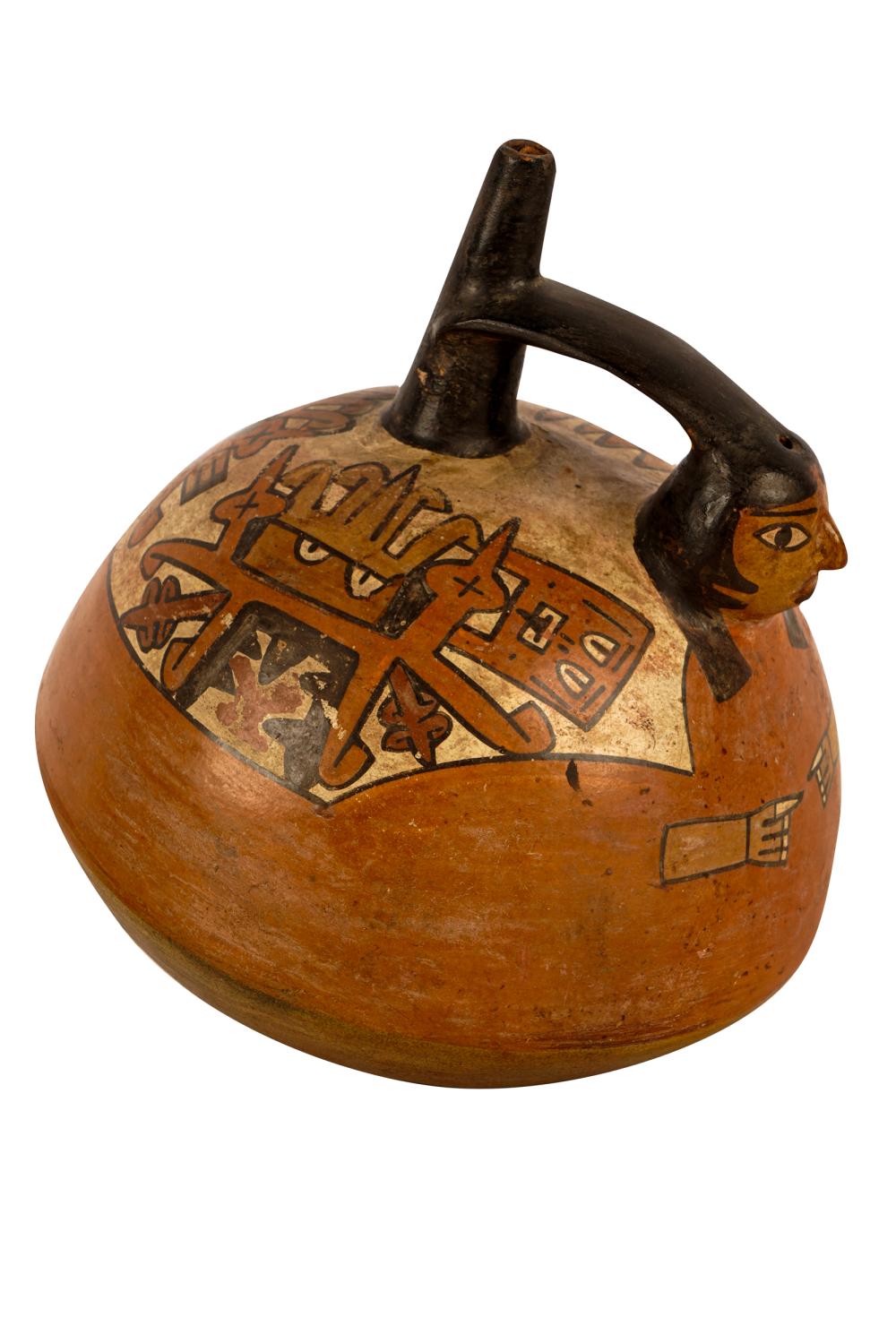 COLIMA STYLE PAINTED POTwith a 332828