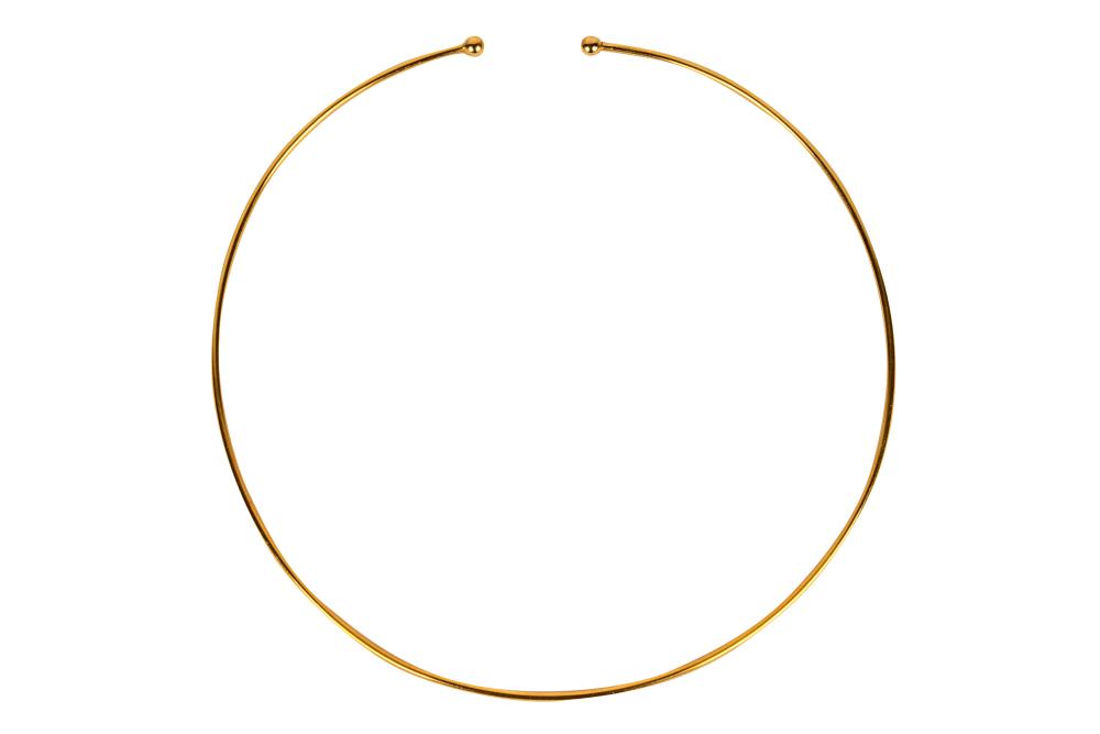 14 KARAT YELLOW GOLD CHOKER NECKLACE9.6