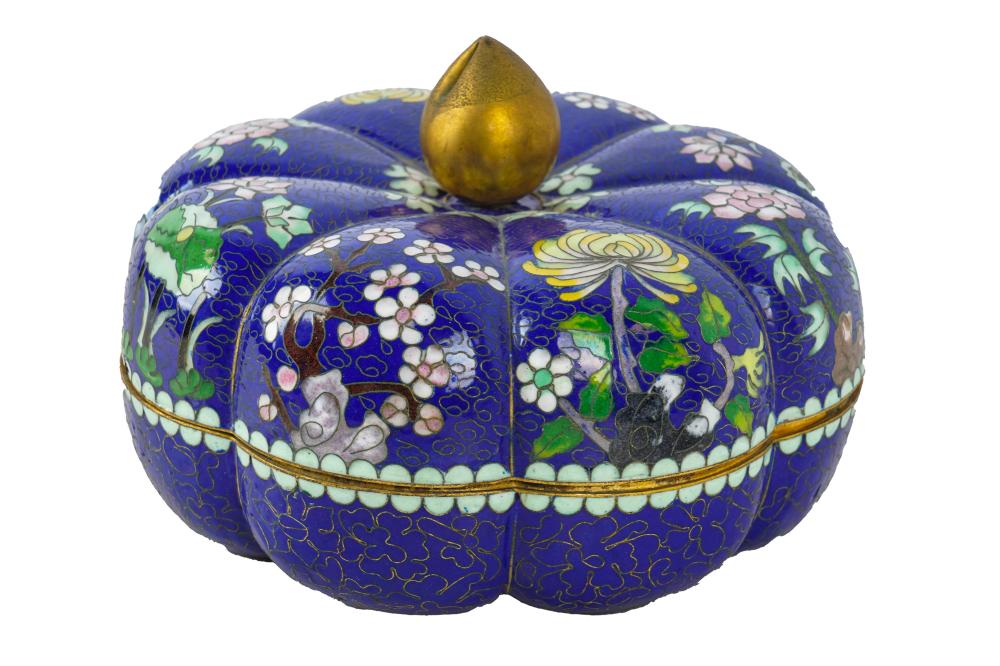 CHINESE CLOISONNE GOURD BOXCondition: