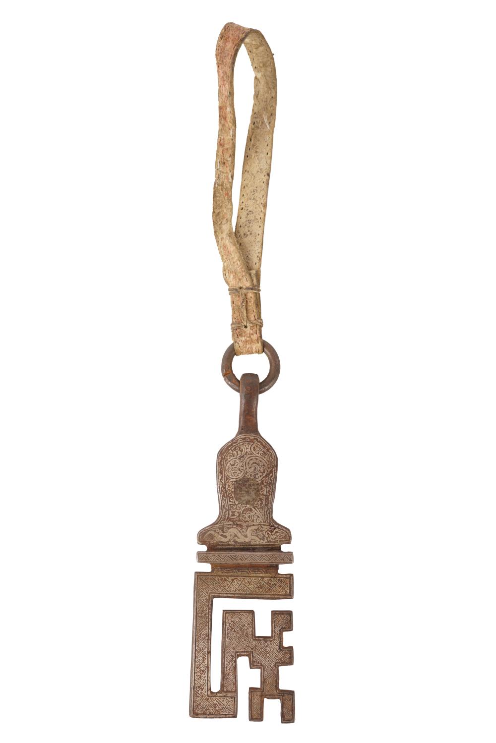 TIBETAN STYLIZED KEY NECKLACEiron key