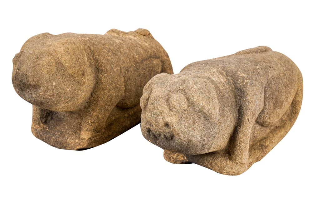 PAIR OF SOUTH AMERICAN CARVED STONE 332960