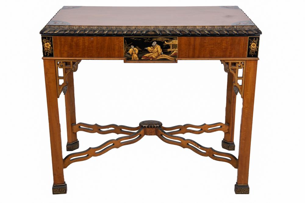 CHIPPENDALE STYLE JAPANNED OCCASIONAL 3329ac