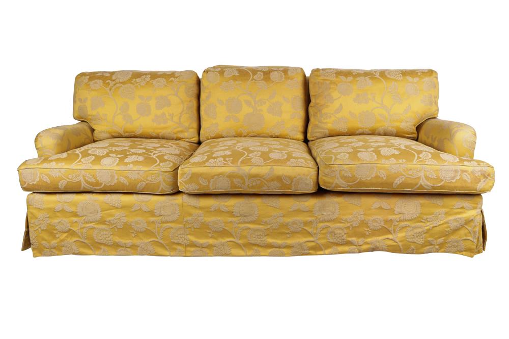 YELOW UPHOLSTERED SOFACondition  3329c1