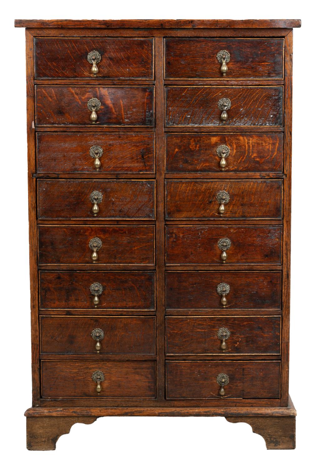 GEORGIAN OAK CHEST OF DRAWERS18th 332a2c