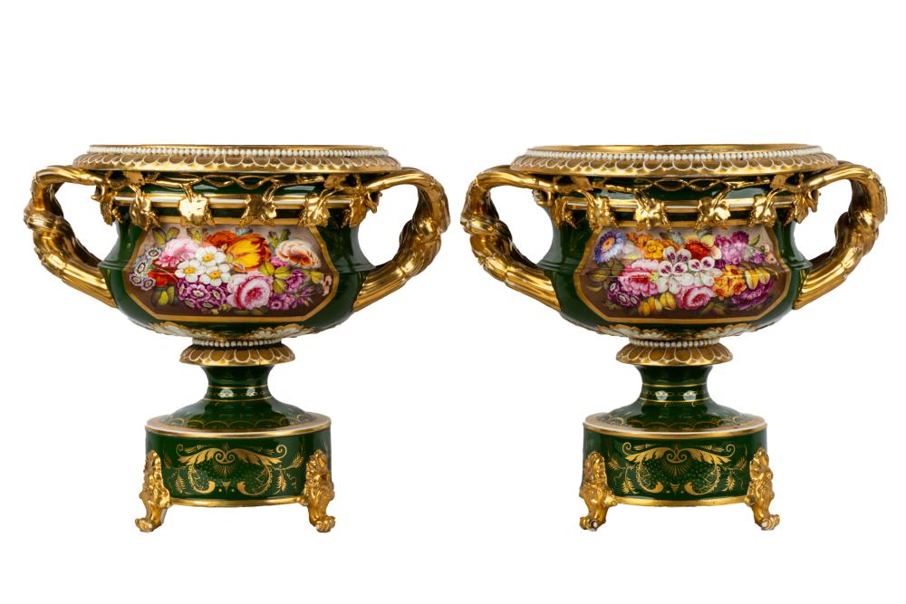 TWO DERBY PORCELAIN JARDINIERES1825
