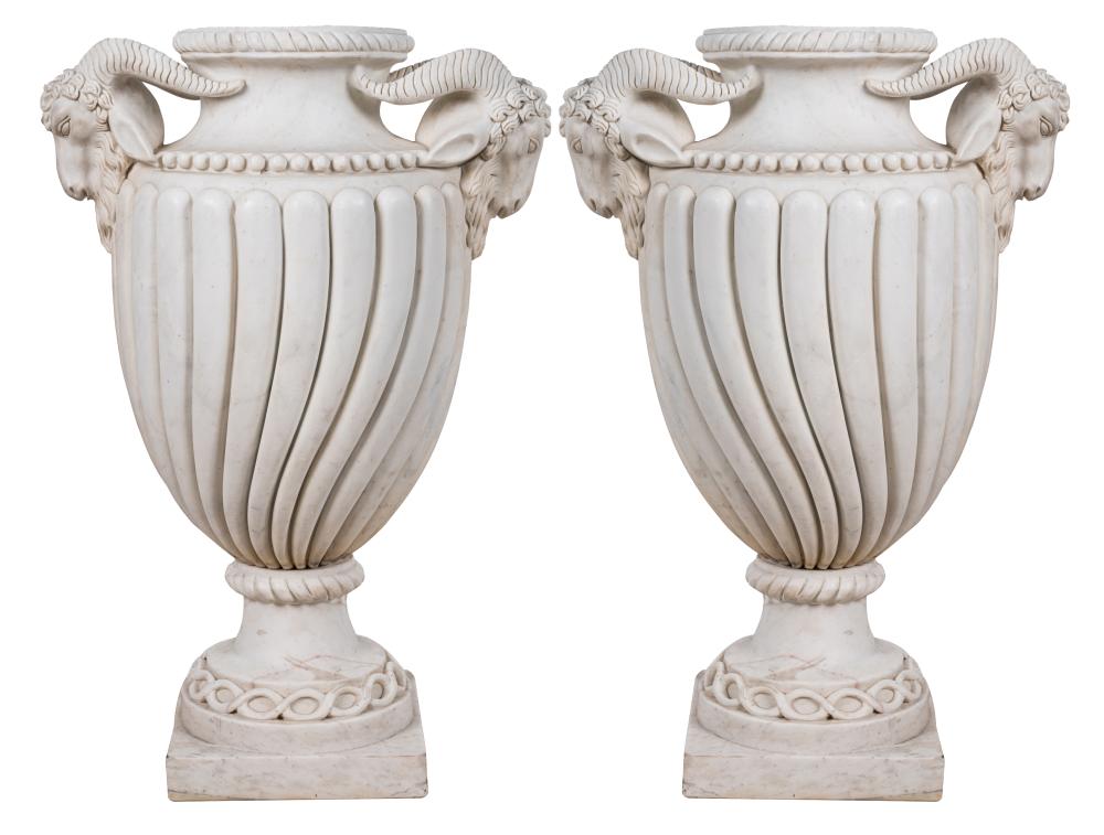 PAIR OF NEOCLASSICAL STYLE MARBLE