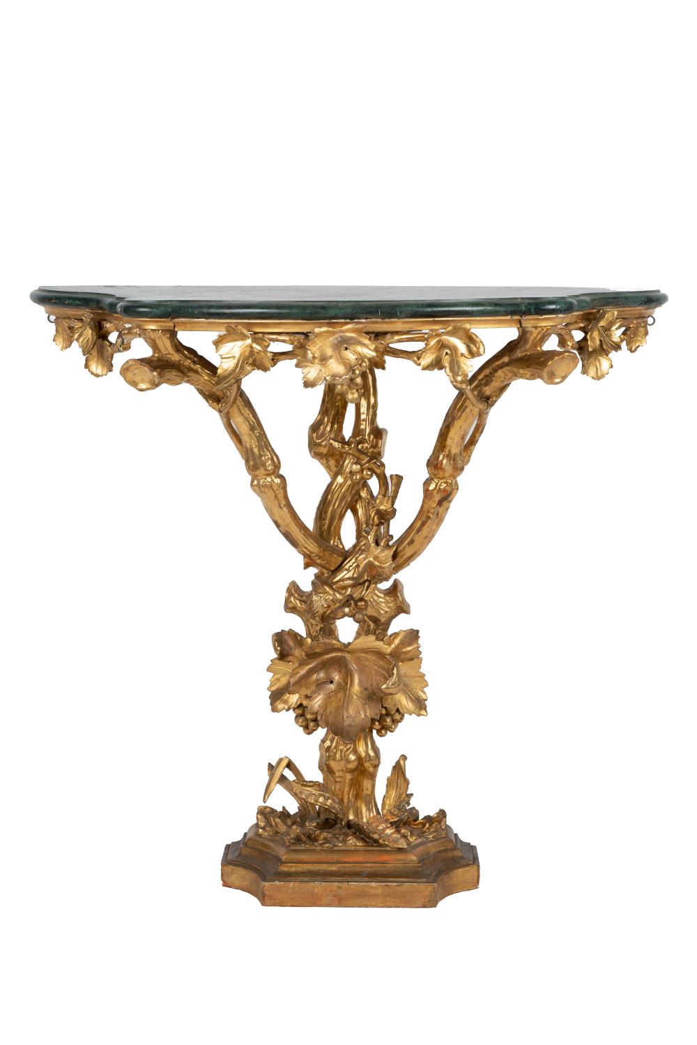 ITALIAN GROTTO GILTWOOD CONSOLEwith