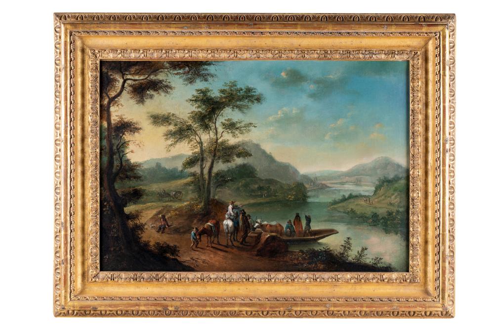 ITALIAN SCHOOL FIGURES IN A LANDSCAPE in 332b80