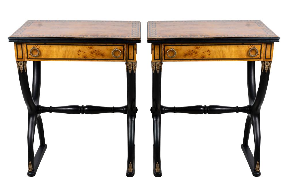 PAIR OF CHARLES X STYLE TABLESeach 332c2e