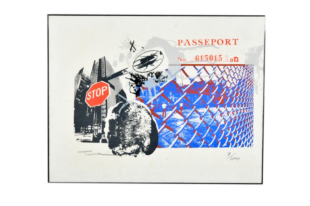 IGAEL TUMARKIN B 1933 PASSEPORT lithograph 332c42