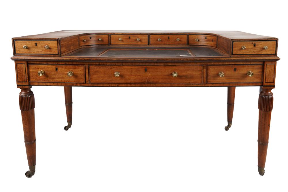 EDWARDIAN MAHOGANY WRITING TABLECondition: