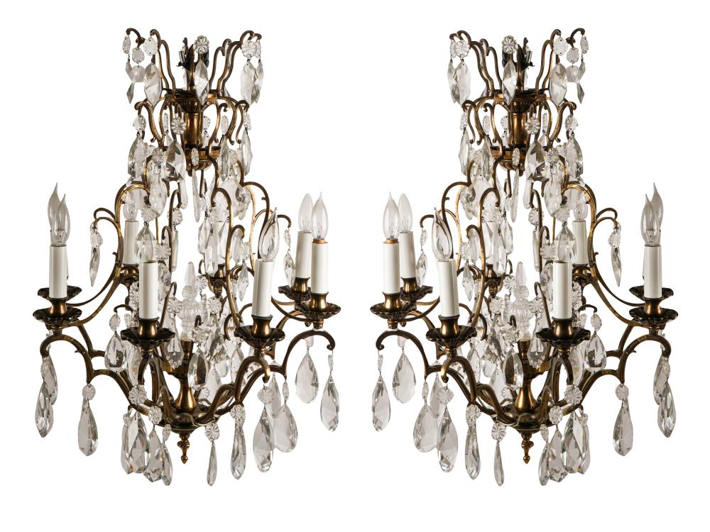 PAIR OF FRENCH STYLE DROP CRYSTAL 332c8c