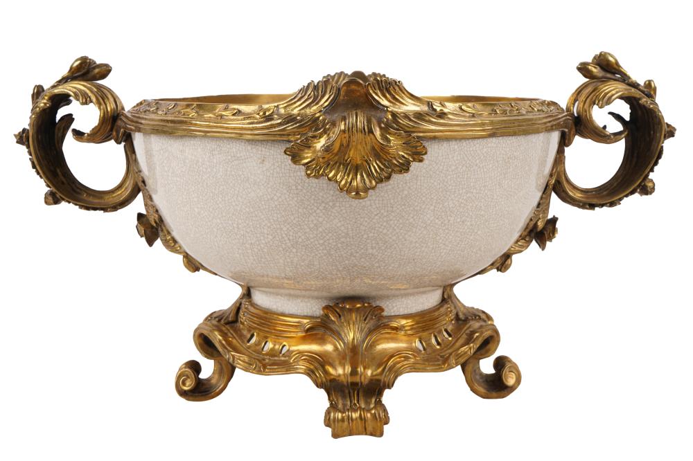 GILT BRONZE MOUNTED CRACKLEWARE 332cba