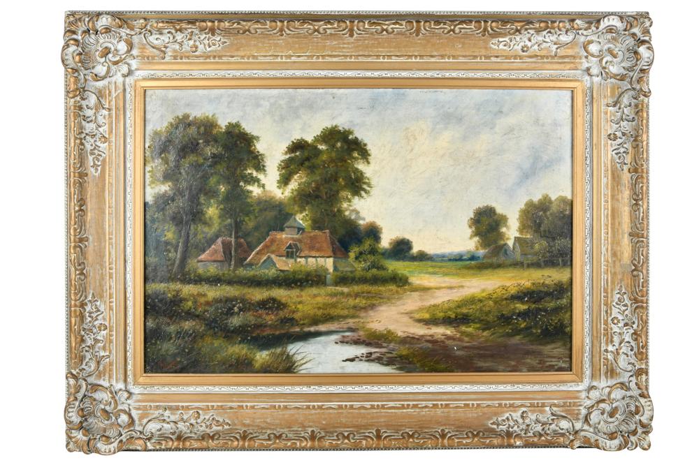 RURAL LANDSCAPEoil on canvas signed 332cd7