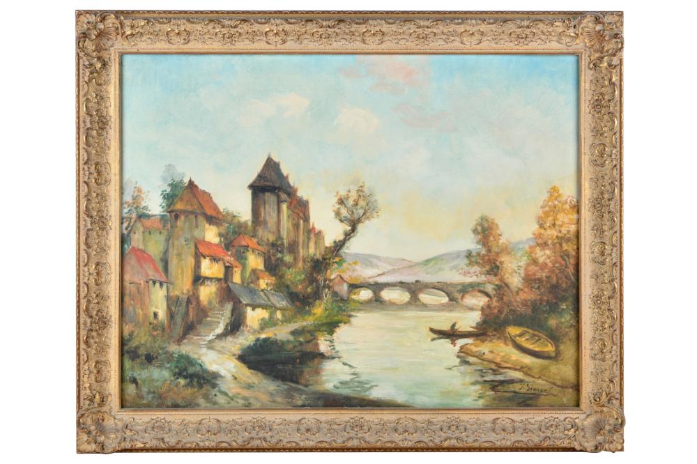 TOWN BY THE RIVERoil on canvas  332ce6