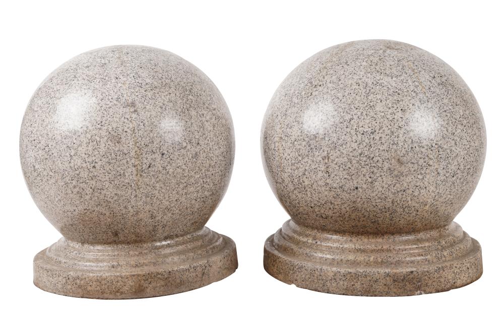 PAIR OF GRANITE FINIALSCondition: inherent