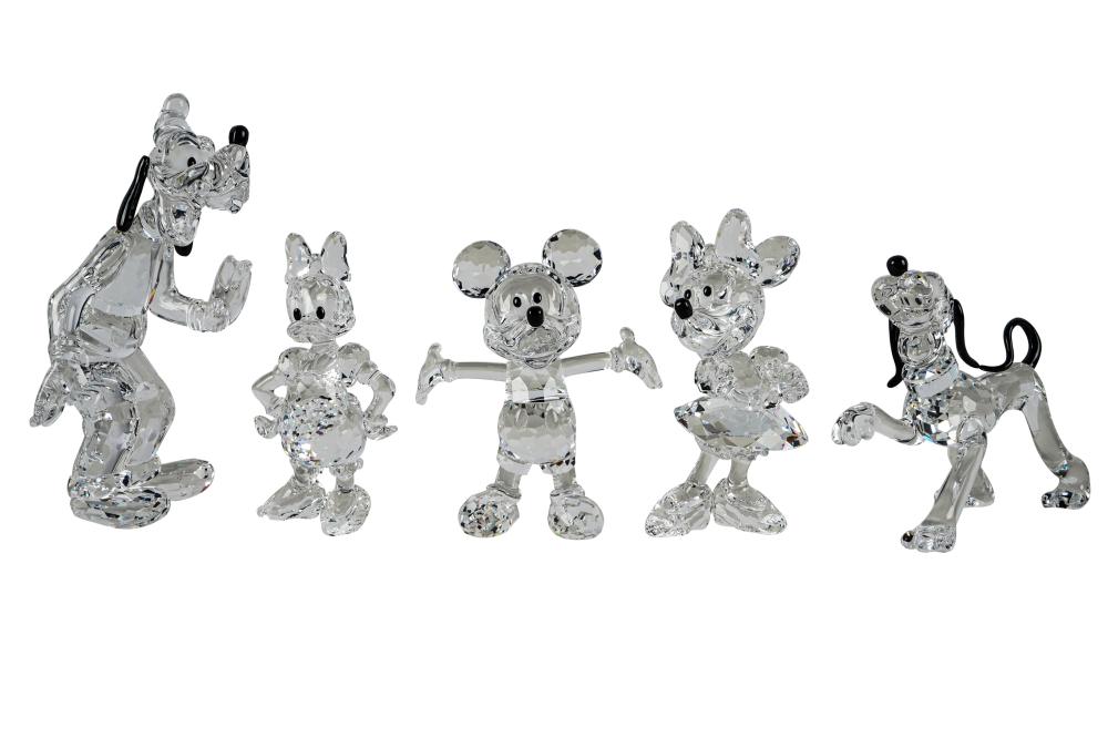 FIVE SWAROVSKI DISNEY SHOWCASE