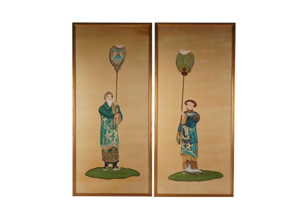 PAIR OF FRAMED CHINESE DECORATIVE 332d73
