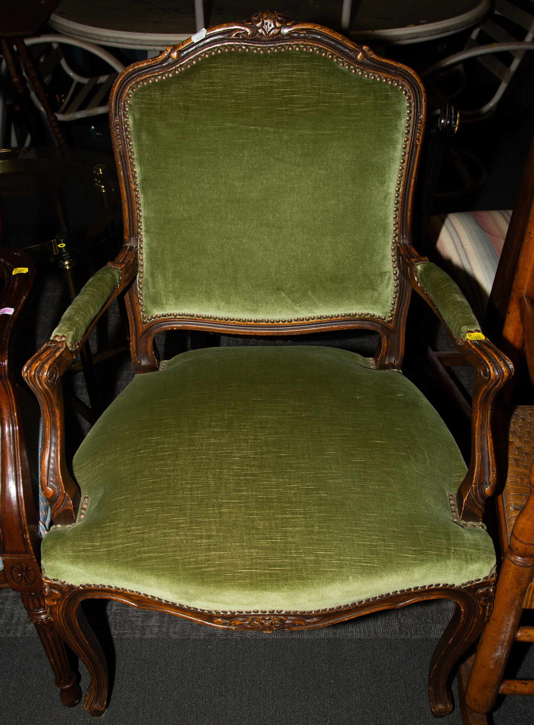 LOUIS XV STYLE FAUTEUIL ARMCHAIR