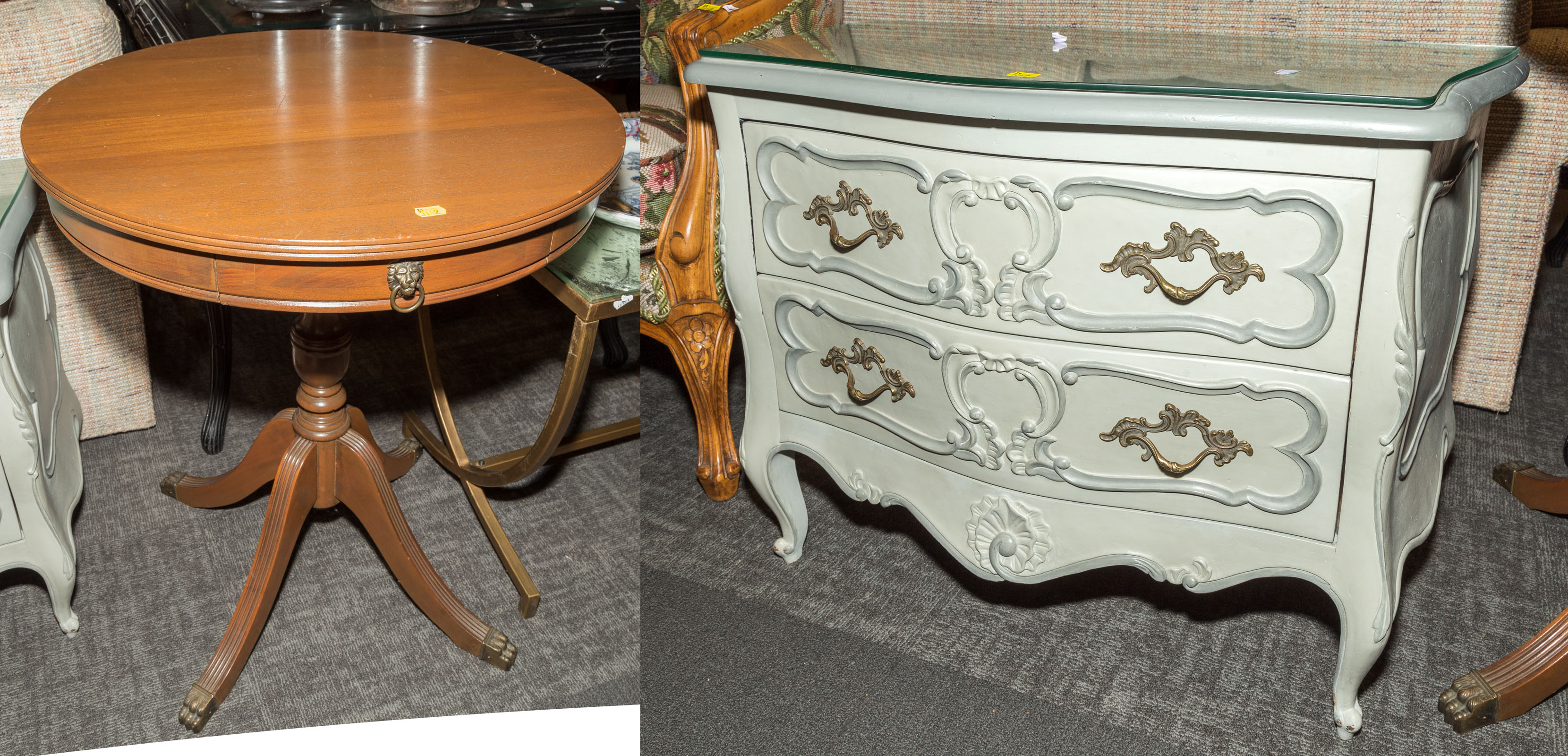 FRENCH STYLE NIGHTSTAND; DUNCAN