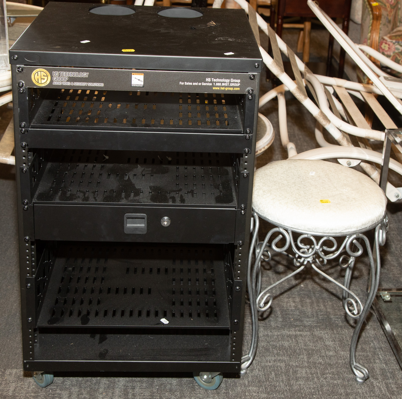 AV EQUIPMENT STAND CONTEMPORARY 33550e