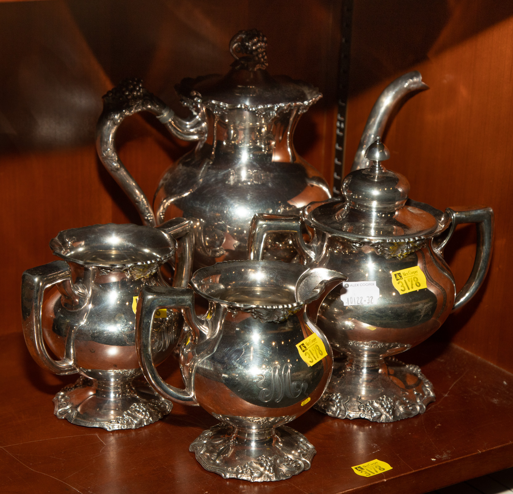 WEBB QUADRUPLE PLATE COFFEE SERVICE