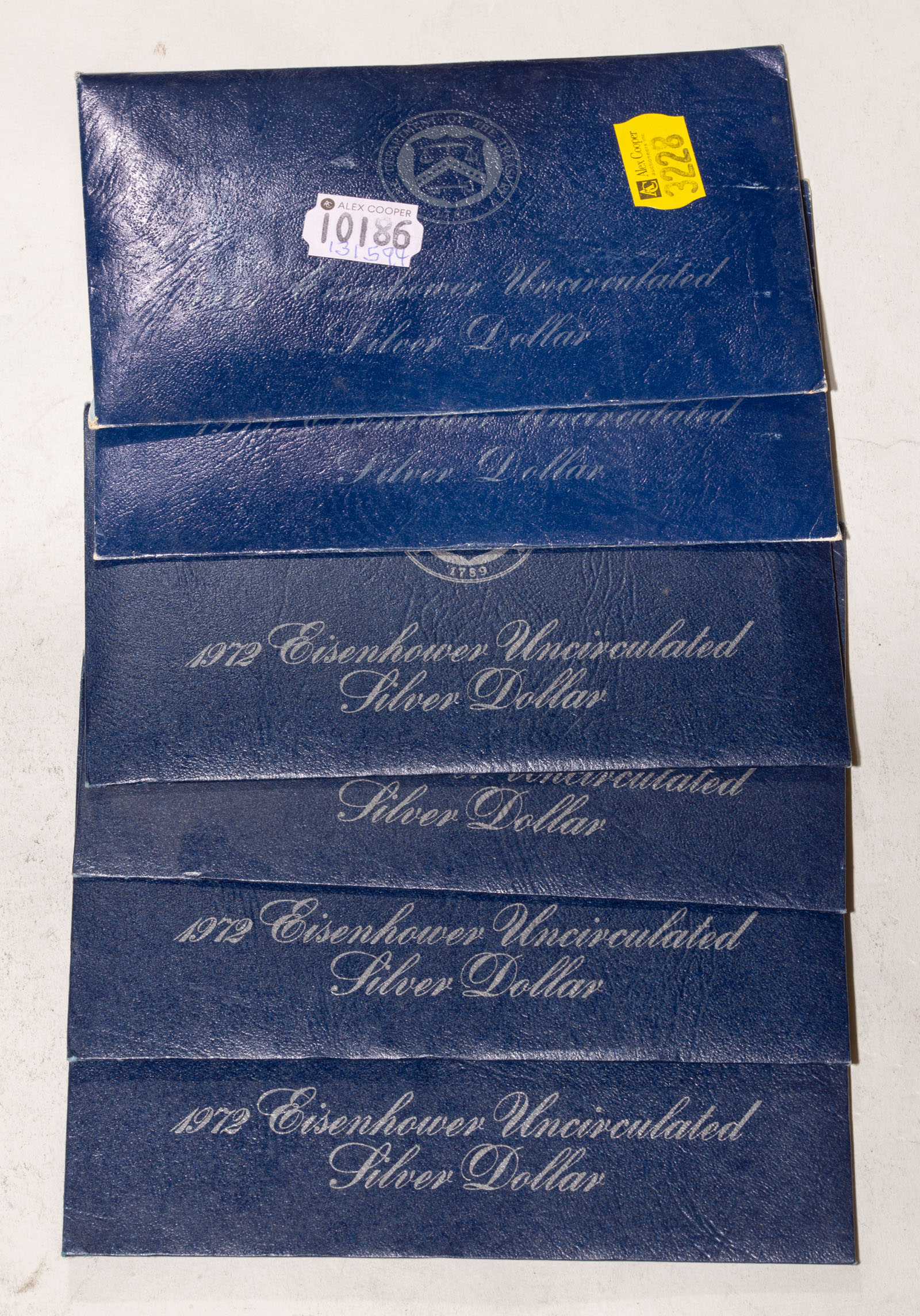 SIX SILVER IKE BLUE PACKS 2-1971,