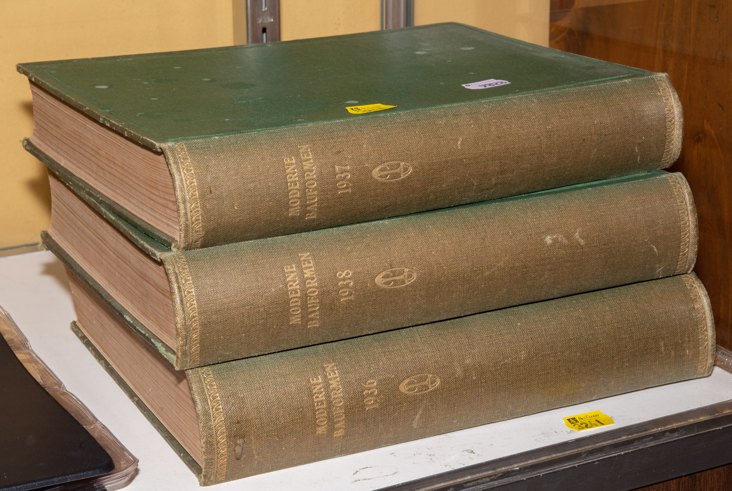 MODERNE BAUFORMEN, 3 BOUND VOLUMES