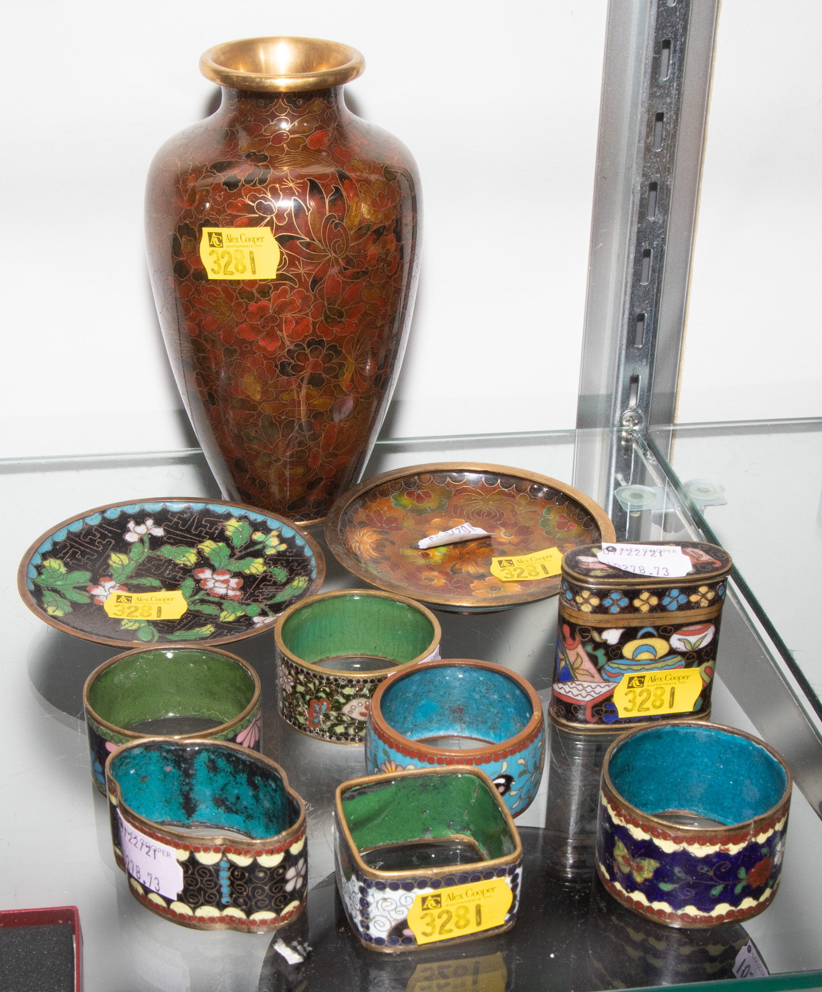 ASSORTED CLOISONNE ITEMS Includes 33557f