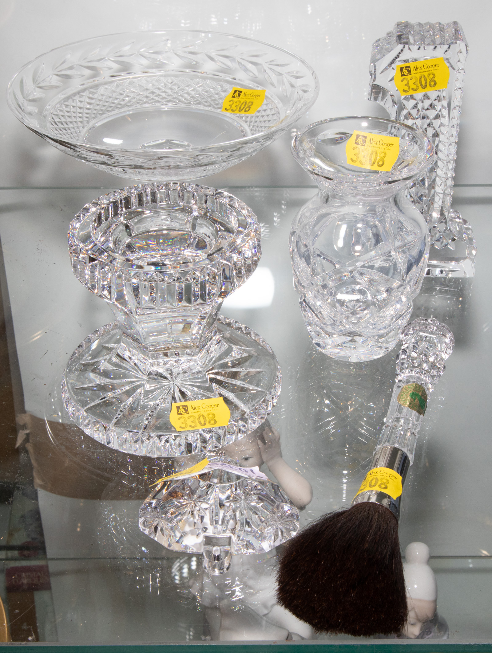 SIX WATERFORD CUT GLASS ITEMS Includes 335599