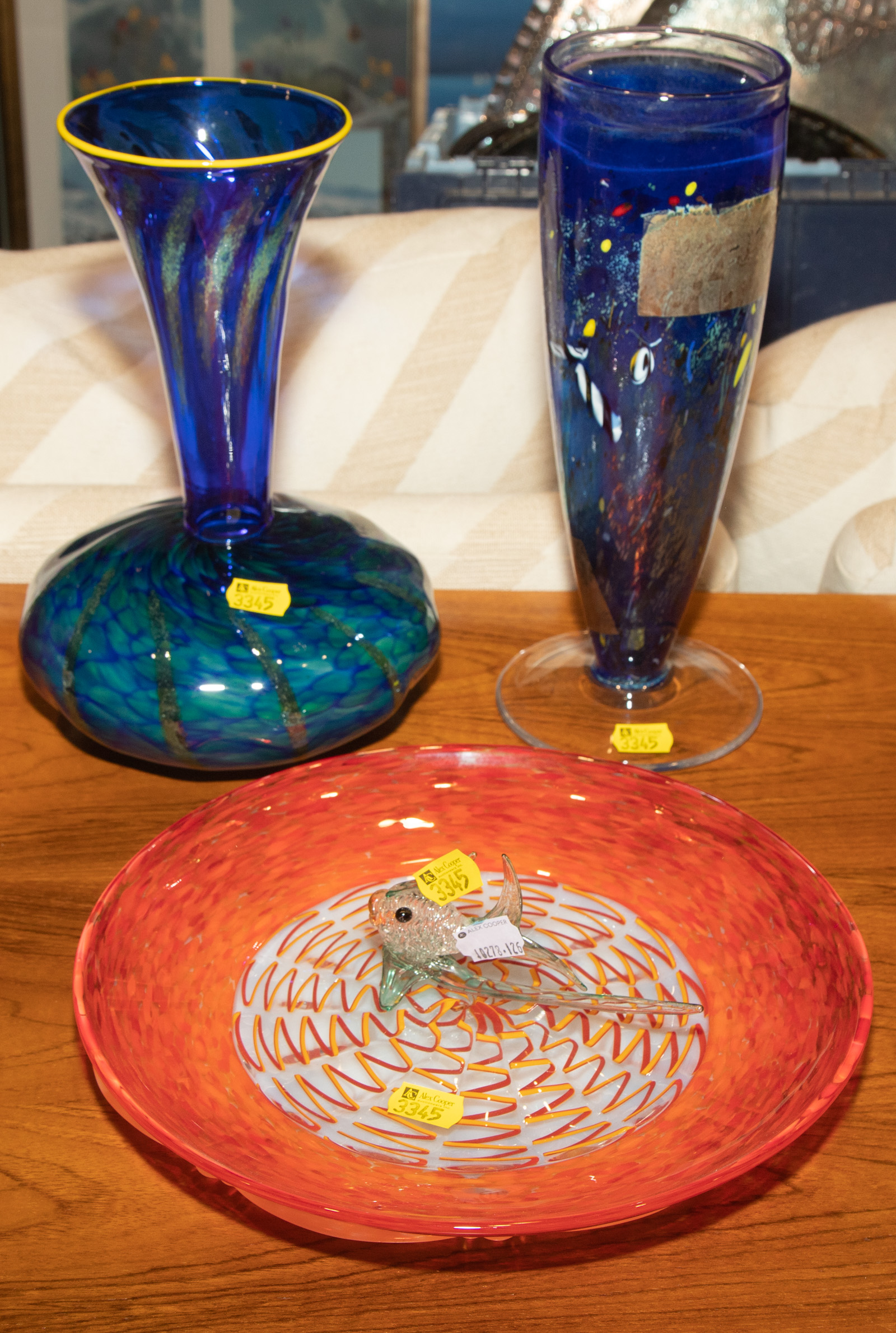 A SELCETION OF ART GLASS Including