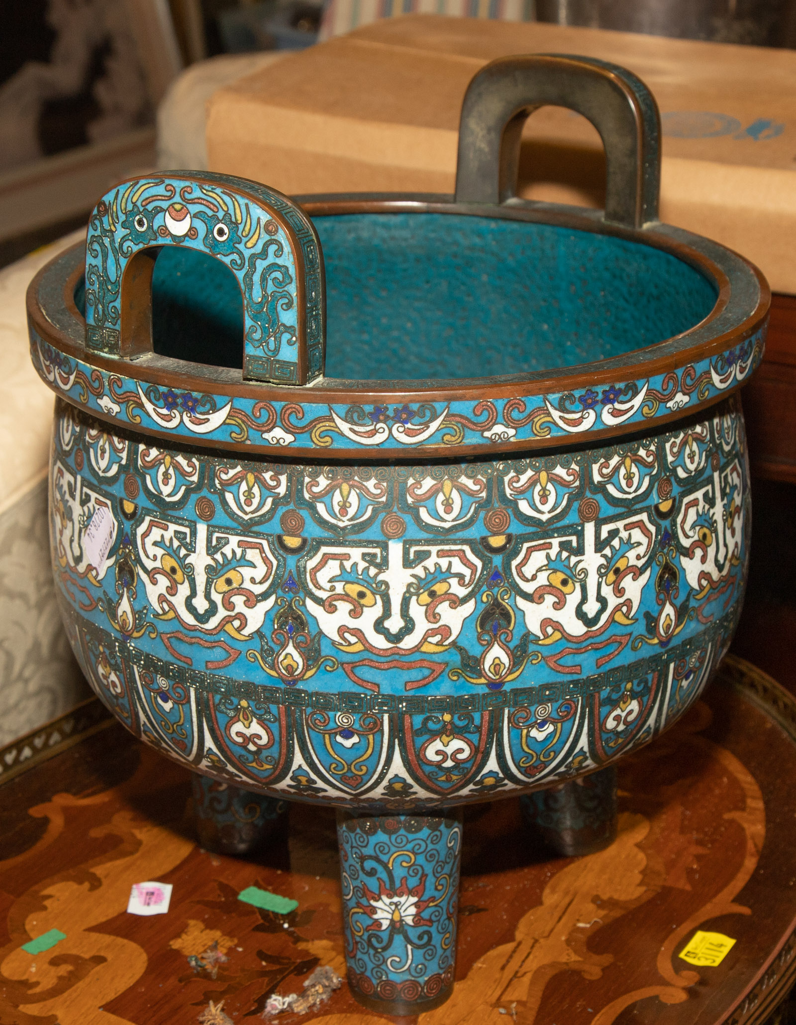 CHINESE ARCHAIC STYLE CLOISONNE