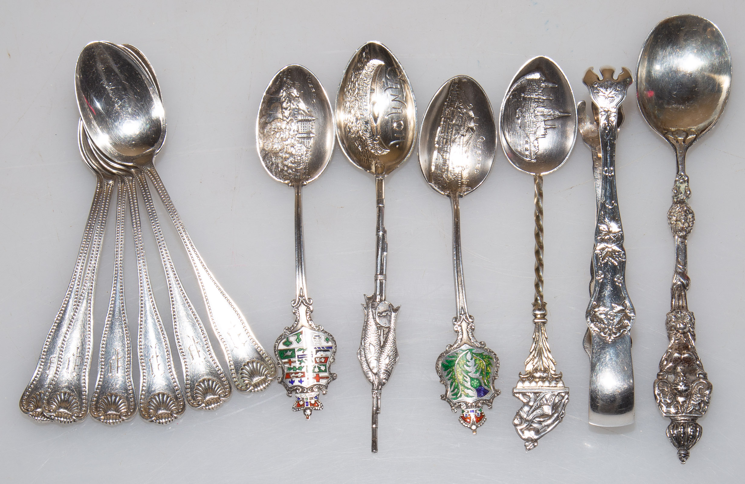 COLLECTION STERLING & SILVER SPOONS