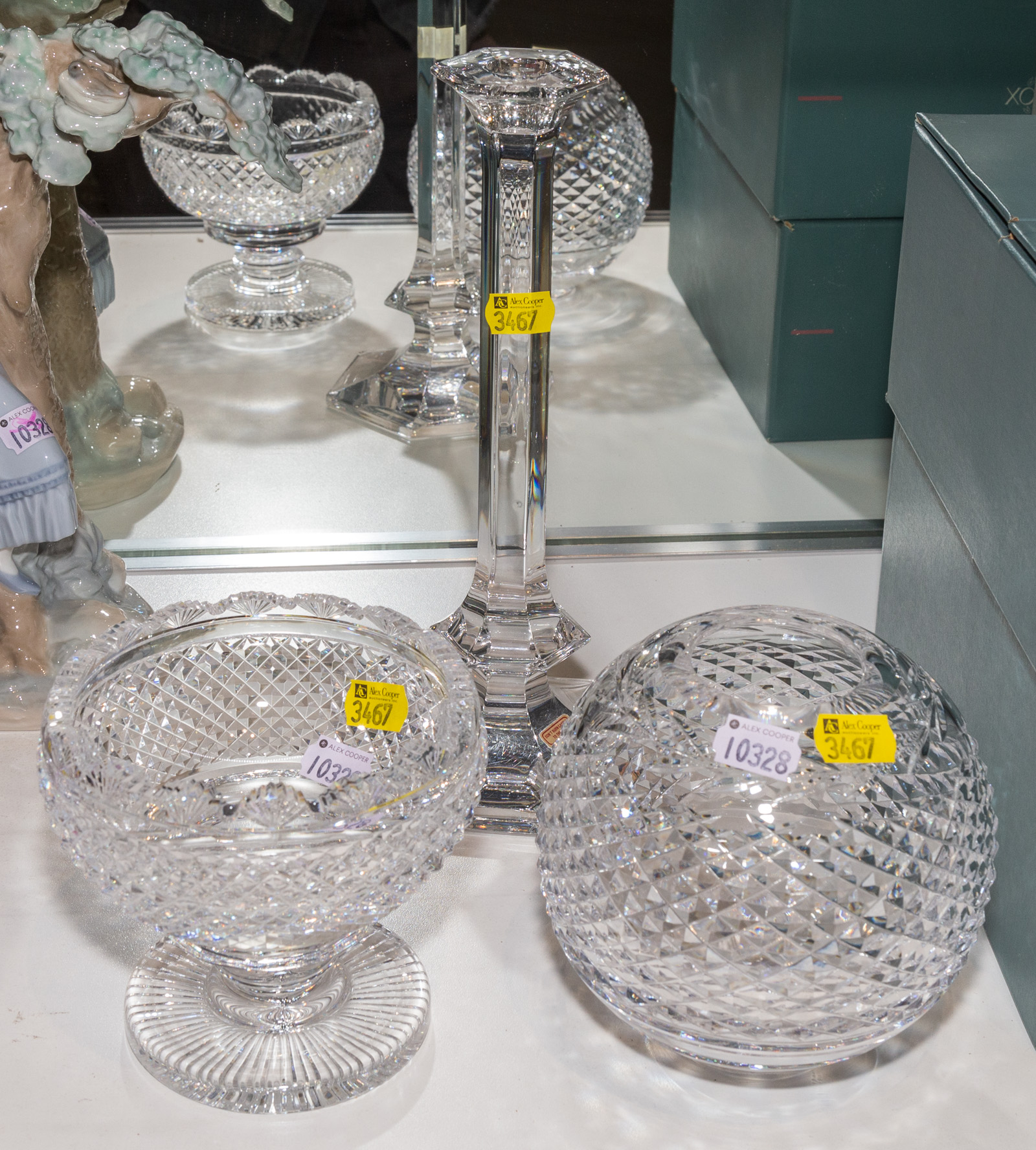 THREE QUALITY GLASS ITEMS Including 335632